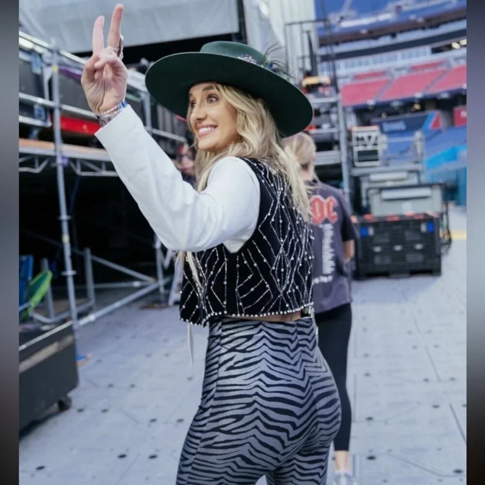 ZARA Black Velvet Waistcoat With Rhinestones Sz XS Vest Whimsigoth Boho Glam - Picture 16 of 16